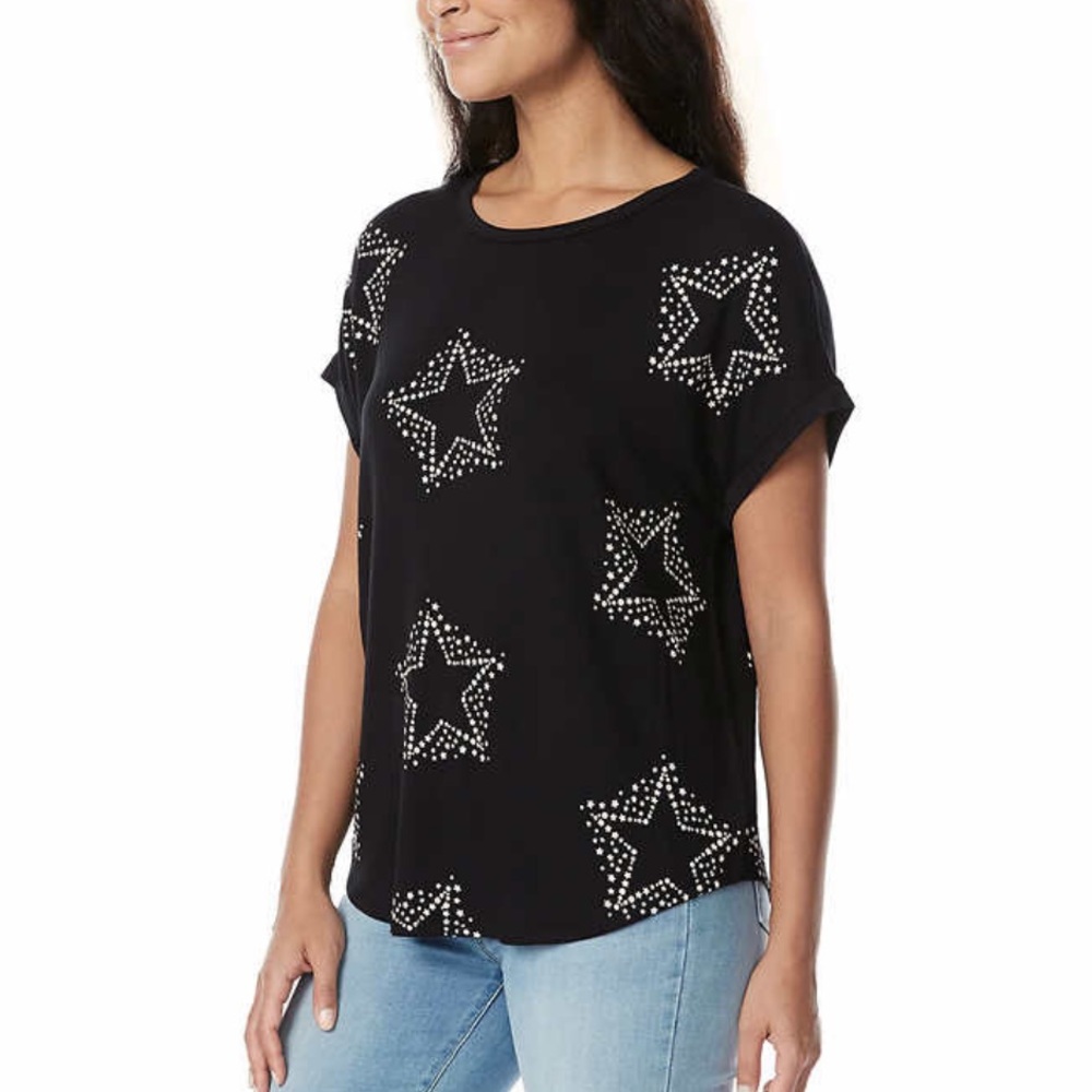 NWT Buffalo Ladies French Terry Short Sleeve Top - Picture 1 of 3